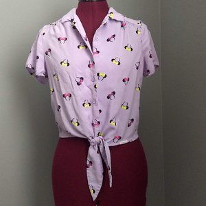 Her Universe Disney Purple Minnie Ears Top